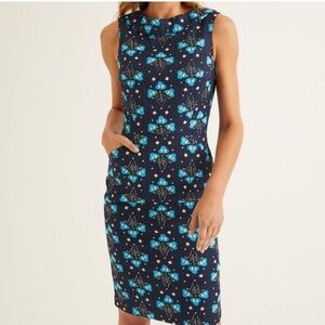 Boden Martha Floral Sheath Dress 16L